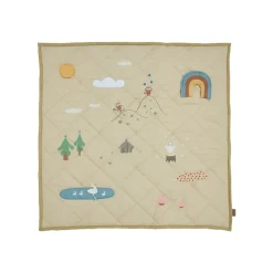 Baby Blankets|Cotton Blankets & Throws^OYOY Forest activity blanket 102x102 cm, Clay Grey