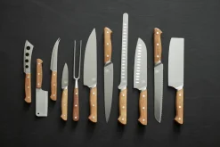 Cheese Knives|Serving Utensils^Morsø Foresta cheese knife 3 pieces, Oak-stainless steel BrownSilver-coloured