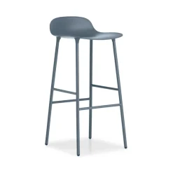 Bar Stools^Normann Copenhagen Form Barstool high, , -lacquered steel legs Blue