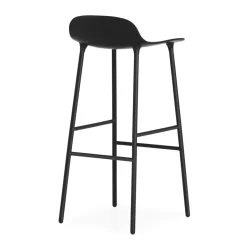 New Normann Copenhagen Form barstool metal legs 75 cm, Black