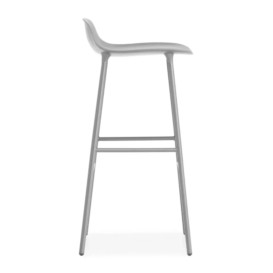 Bar Stools^Normann Copenhagen Form barstool metal legs 75 cm, Grey
