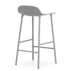 Bar Stools^Normann Copenhagen Form barstool metal legs, Grey