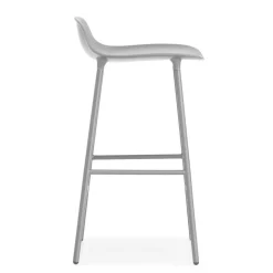 Bar Stools^Normann Copenhagen Form barstool metal legs, Grey