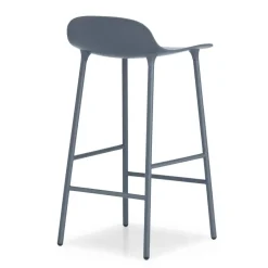 Normann Copenhagen Form barstool metal legs, Blue