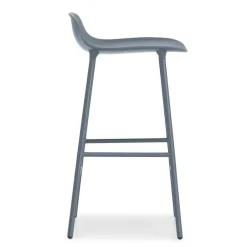 Normann Copenhagen Form barstool metal legs, Blue