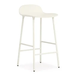 Clearance Normann Copenhagen Form barstool metal legs, White