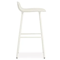 Clearance Normann Copenhagen Form barstool metal legs, White