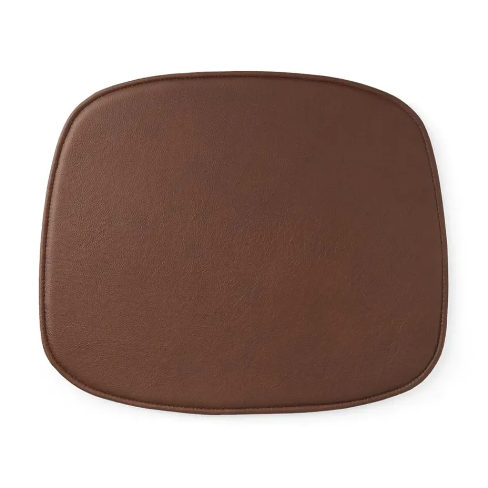 Clearance Normann Copenhagen Form seat cushion in ultra leather, Brandy 41574 Brown