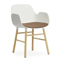Clearance Normann Copenhagen Form seat cushion in ultra leather, Brandy 41574 Brown