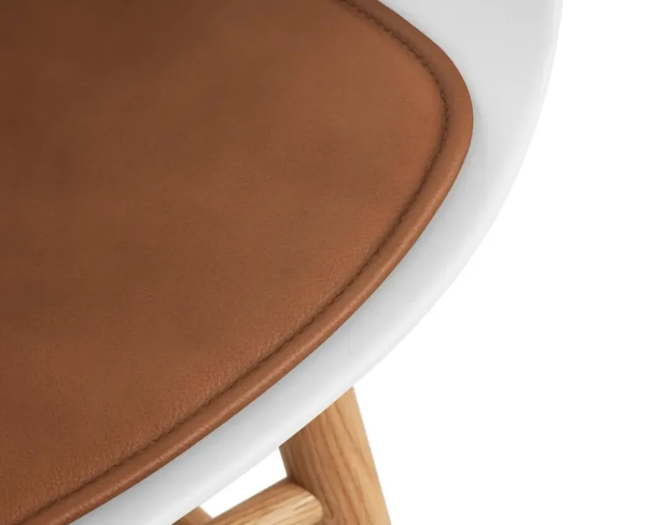 Clearance Normann Copenhagen Form seat cushion in ultra leather, Brandy 41574 Brown