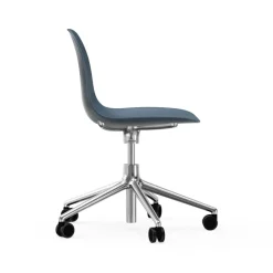 Office Chairs^Normann Copenhagen Form swivel chair, 5W office chair, , aluminium wheels Blue