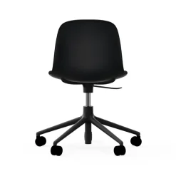 Office Chairs^Normann Copenhagen Form swivel chair, 5W office chair, , aluminium, wheels Black