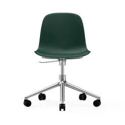 Office Chairs^Normann Copenhagen Form swivel chair, 5W office chair, , aluminium, wheels Green