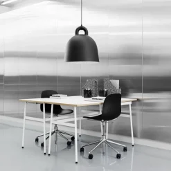 Office Chairs^Normann Copenhagen Form swivel chair, 5W office chair, , aluminium, wheels Green