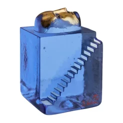 Glass Art|Sculptures & Porcelain Figurines^Kosta Boda Fortress Man BV AC-25, Blue