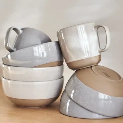 Coffee Cups^Scandi Living Fossil mug 35 cl, beige BeigePink