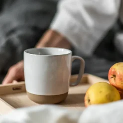 Coffee Cups^Scandi Living Fossil mug 35 cl, White