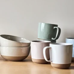 Coffee Cups^Scandi Living Fossil mug 35 cl, White