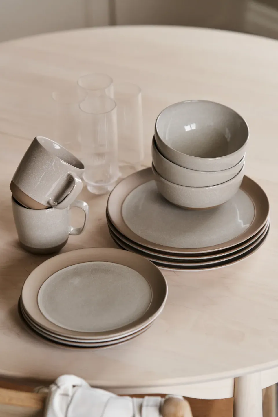 Dinner Plates^Scandi Living Fossil plate Ø26 cm, Beige