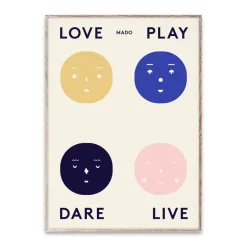 New Paper Collective Four Feelings poster, 50x70 cm Multi