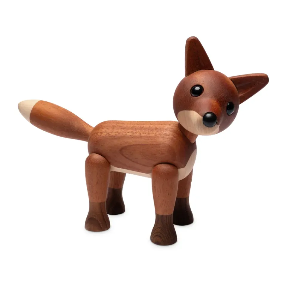 Spring Copenhagen Foxy fox decoration 12 cm, Mahogany Brown