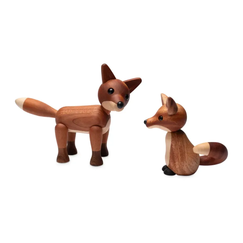 Spring Copenhagen Foxy fox decoration 12 cm, Mahogany Brown