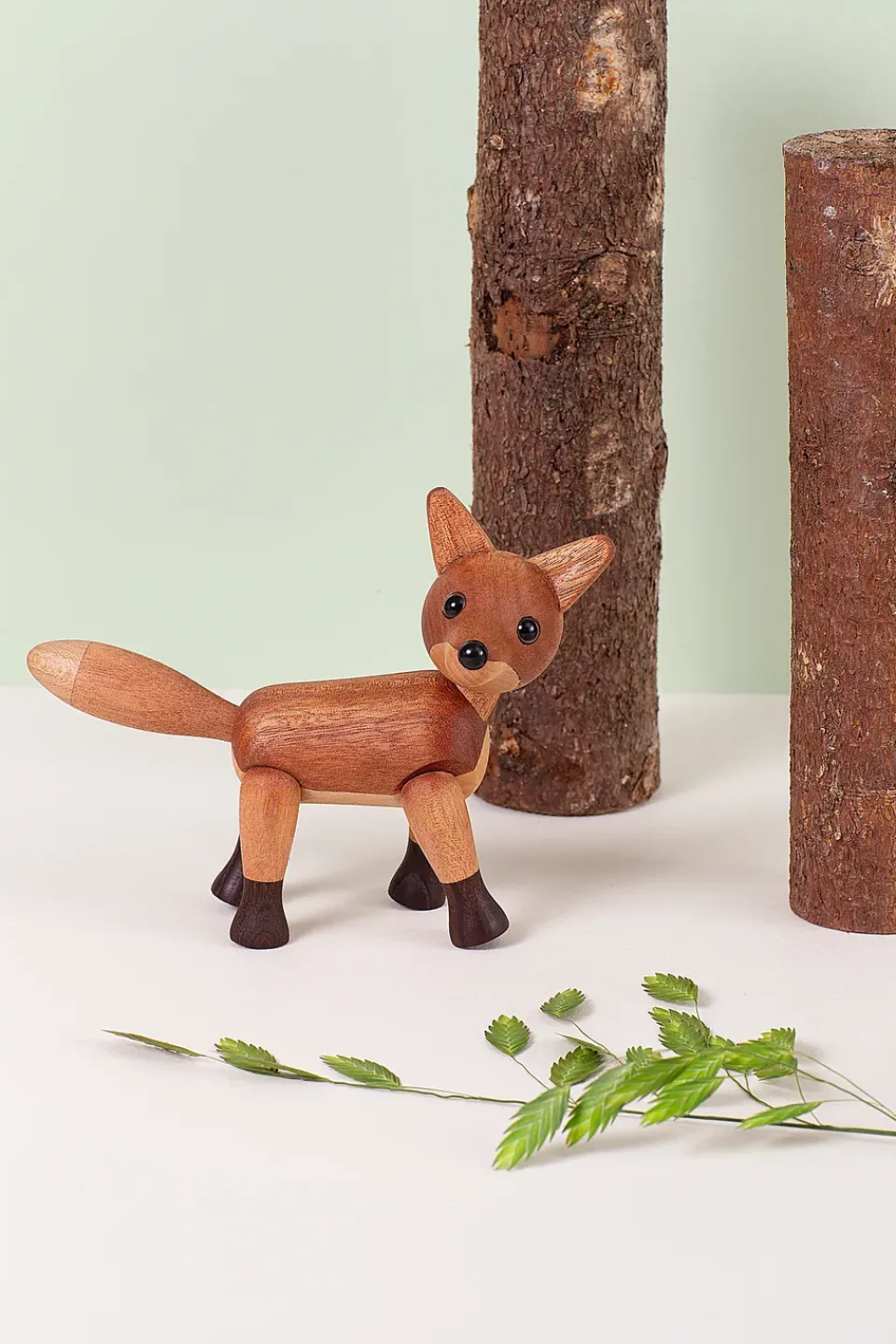 Spring Copenhagen Foxy fox decoration 12 cm, Mahogany Brown