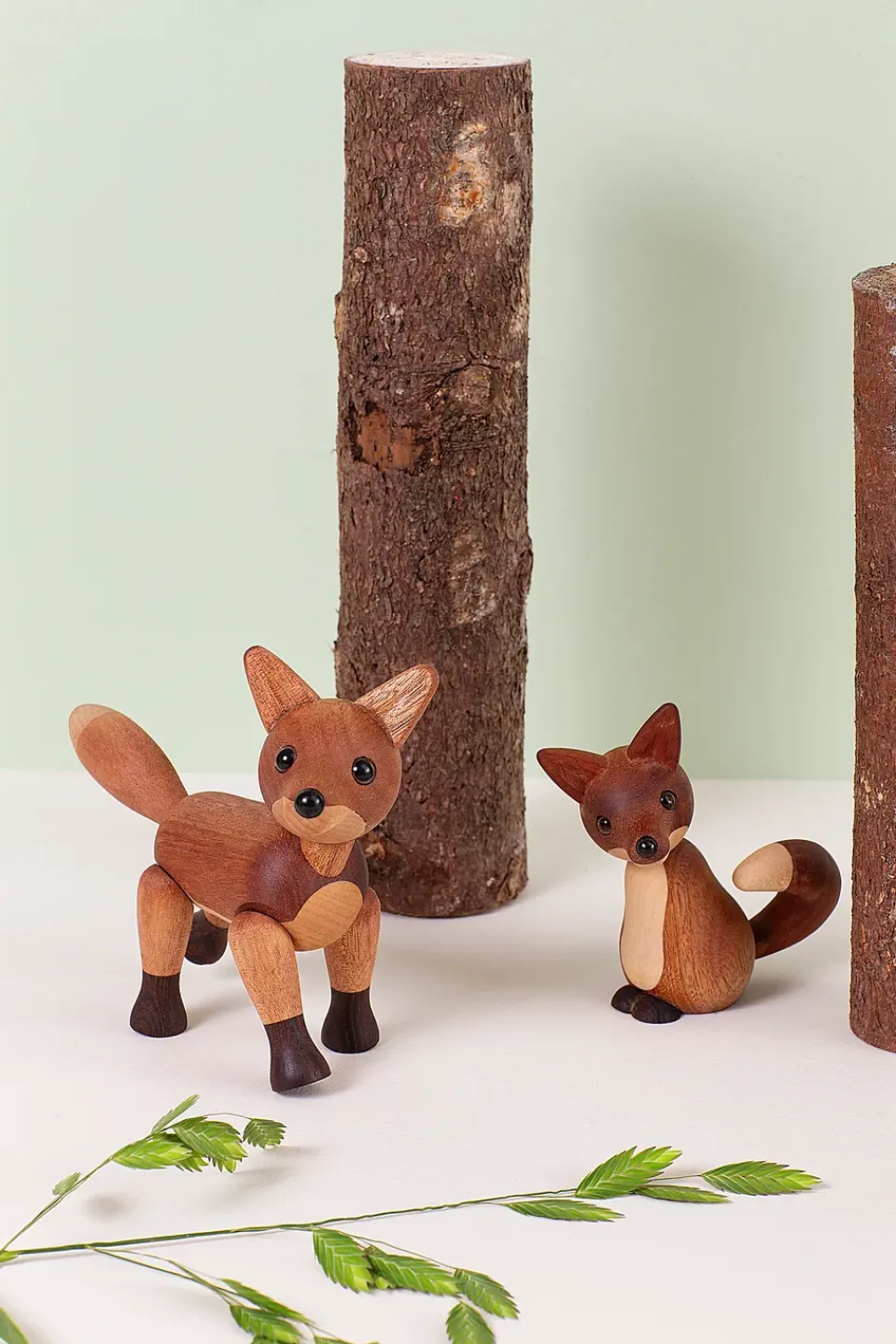 Spring Copenhagen Foxy fox decoration 12 cm, Mahogany Brown