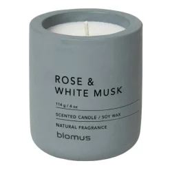 Scented Candles & Diffusers^Blomus Fraga scented candles 24 hours, Rose & White Musk-Flintstone Blue