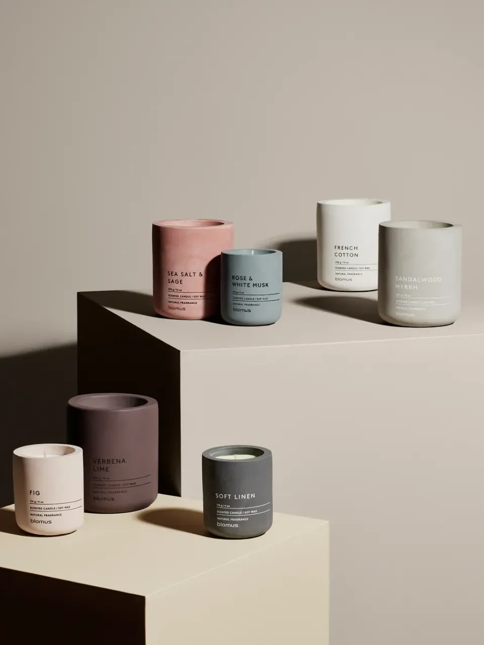 New Blomus Fraga scented candles 24 hours, Fig-Rose Dust Pink