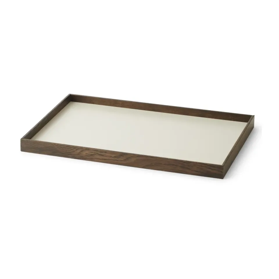 Trays^Gejst Frame tray medium 23x34 cm, Smoked oak-beige BrownBeige