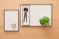 Trays^Gejst Frame tray medium 23x34 cm, Smoked oak-beige BrownBeige