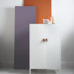 Discount Maze Francis cabinet, . leather White