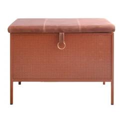 Outlet Maze Frank storage bench, Cinnamon-vintage cognac Brown