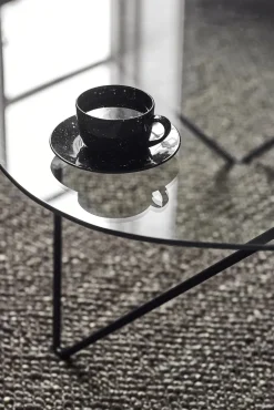 Scandi Living Freckle cup with saucer 26 cl, Black