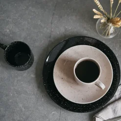 Sale Scandi Living Freckle plate Ø26 cm, Black