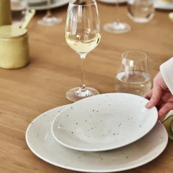 Best Scandi Living Freckle plate Ø26 cm, White