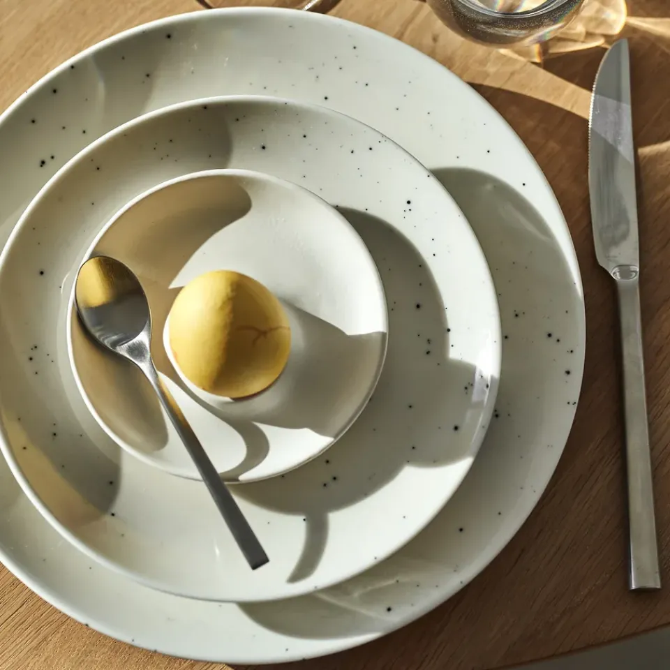 Best Scandi Living Freckle plate Ø26 cm, White