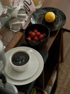 New Scandi Living Freckle side plate Ø20 cm, Black