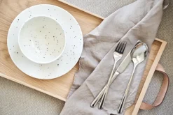 Scandi Living Freckle side plate Ø20 cm, White