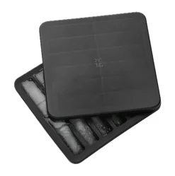 RIG-TIG FREEZE-IT ice cube tray with lid, 2.5x19x19 cm Black