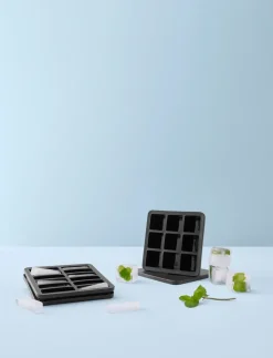 RIG-TIG FREEZE-IT ice cube tray with lid, 2.5x19x19 cm Black