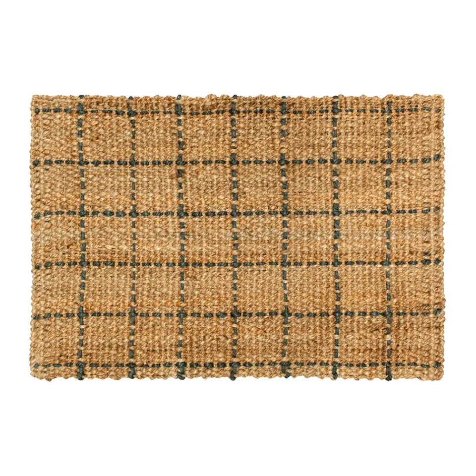 Sale Dixie Freja doormat checked 60x90 cm, Natural-dark Grey BrownGrey