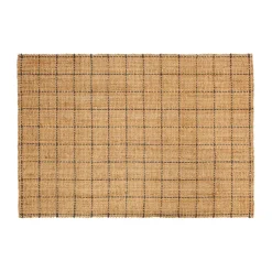 Jute & Natural Fibre Rugs^Dixie Freja jute rug checked 160x230 cm, Natural-dark Grey BrownGrey