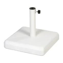 Sun Protection^Fri Form parasol base, concrete, 45x45 cm White