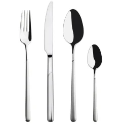 Online Scandi Living Frost cutlery 24 pieces, Stainless steel Silver-coloured