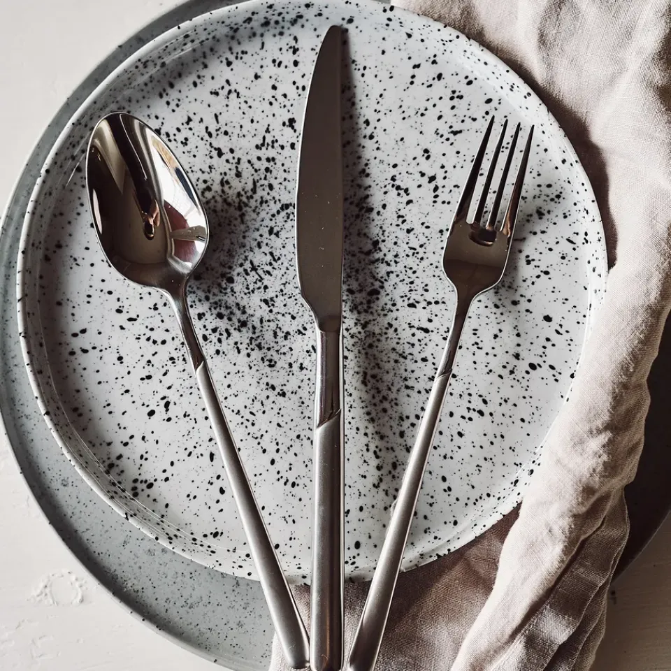 Online Scandi Living Frost cutlery 24 pieces, Stainless steel Silver-coloured