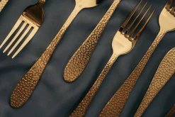 Cutlery Sets^Vargen & Thor Frost dessert/starter cutlery 8 pieces, Nimbus Gold-coloured