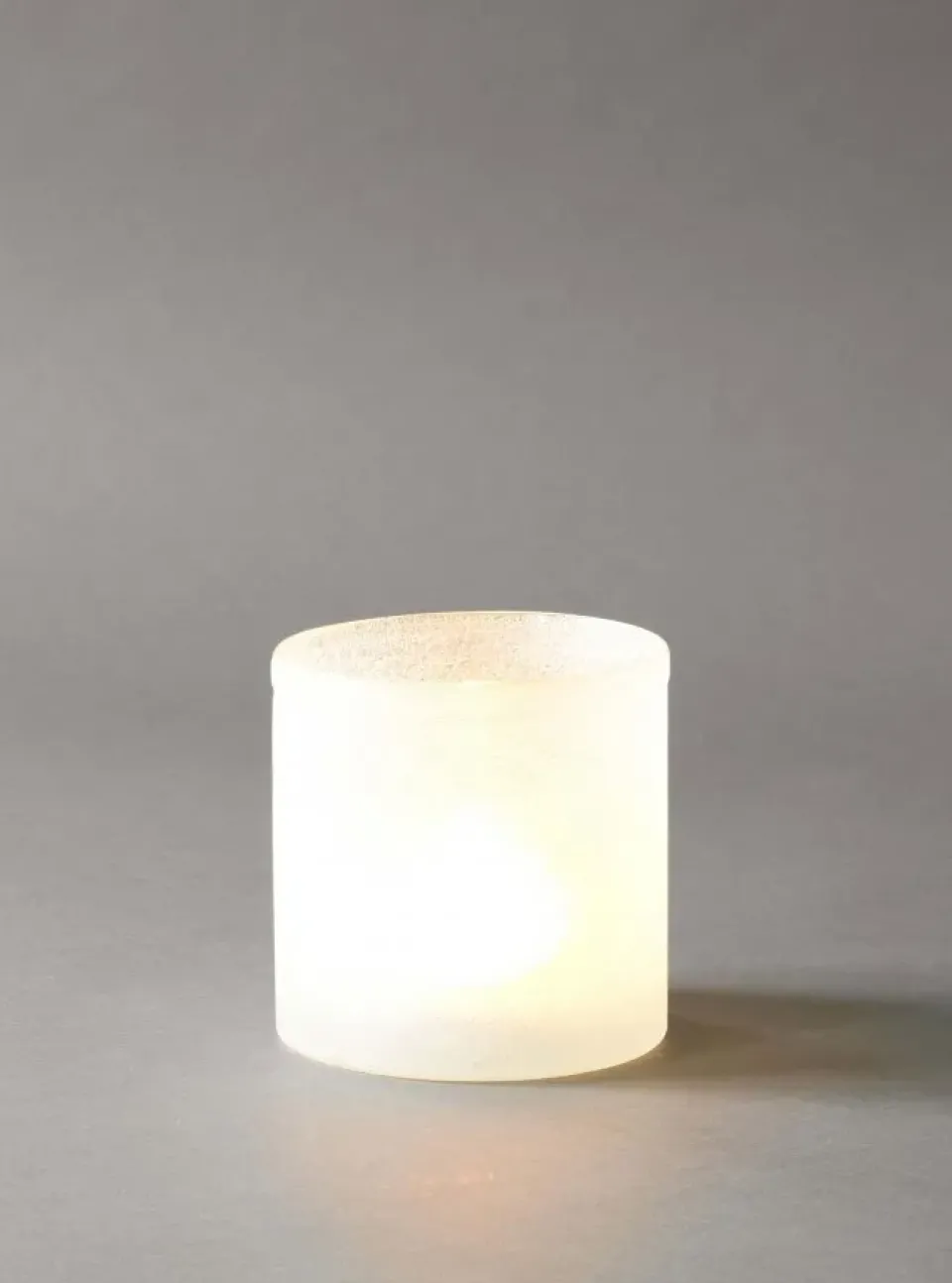 Tea Light Holders, Lanterns & Candle Dishes^Tell Me More Frost lantern M, White