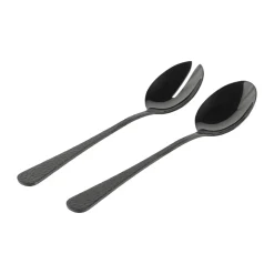 Salad Servers^Vargen & Thor Frost salad cutlery, Onyx Black